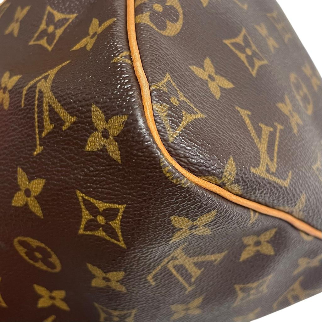 Подержанная сумка Louis Vuitton Monogram Speedy 30 M41526 Бостонская сумка Коричневая Оригинал 1217