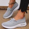 Women's Breathable Knitted Sneakers Lightweight Comfortable Non-slip Durable Sole Sneakers