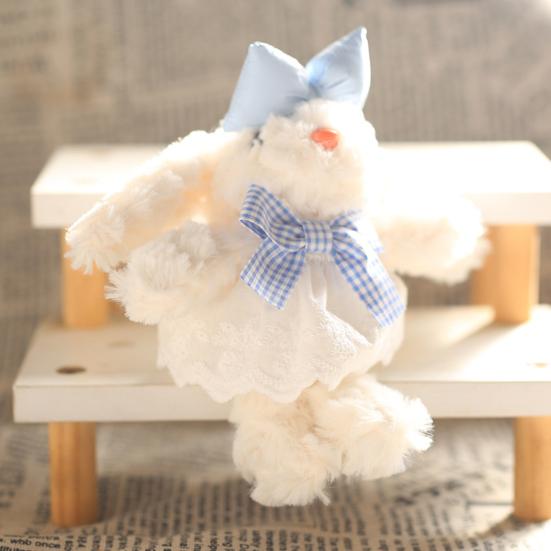 Bunny Plush Keychain Girls Boys Plush Doll Pendant Mini Rabbit Purse Charm