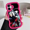 Чехол для телефона Sakamoto Days Gaku для iPhone 17 16 15 14 13 12 11 Air Pro Max Plus Волнистый край ТПУ Цветная крышка Красивый чехол Роскошный