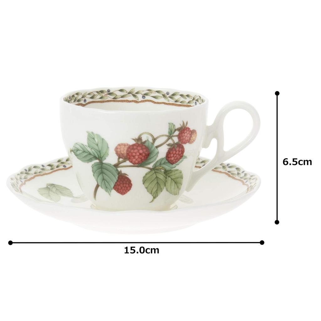 Чашка-блюдце Noritake 250 куб. см Orchard Garden, безопасная для микроволновой печи, костяной фарфор и (Кофе чай) Т97887/4911