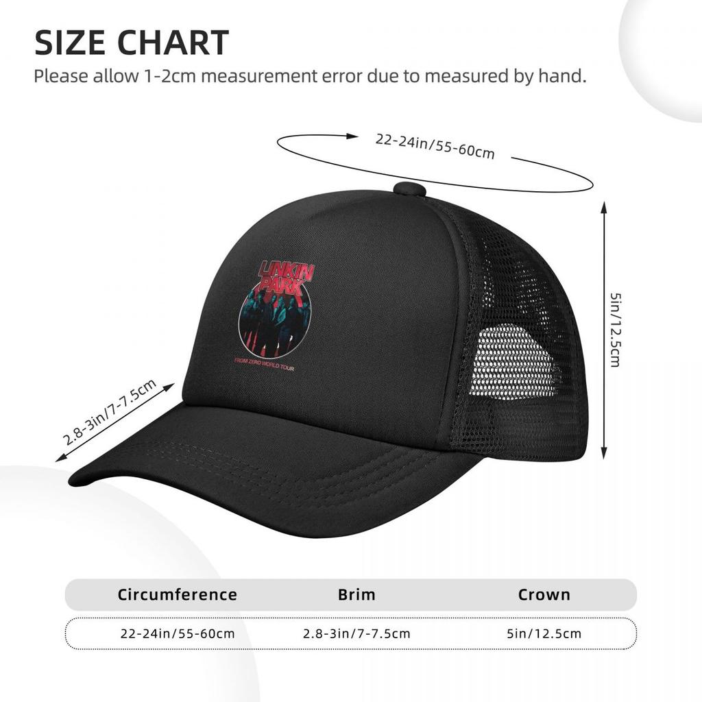 Baseball Caps Linkined Parked From Zero Band Vintage Mesh Hats Sport Casquette Unisex Hats