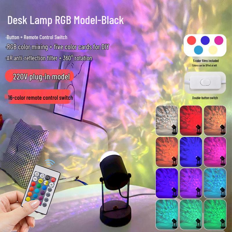 Dual-Head Sunset Ripple Light - Atmosphere & Decor for Bedrooms and Live Rooms