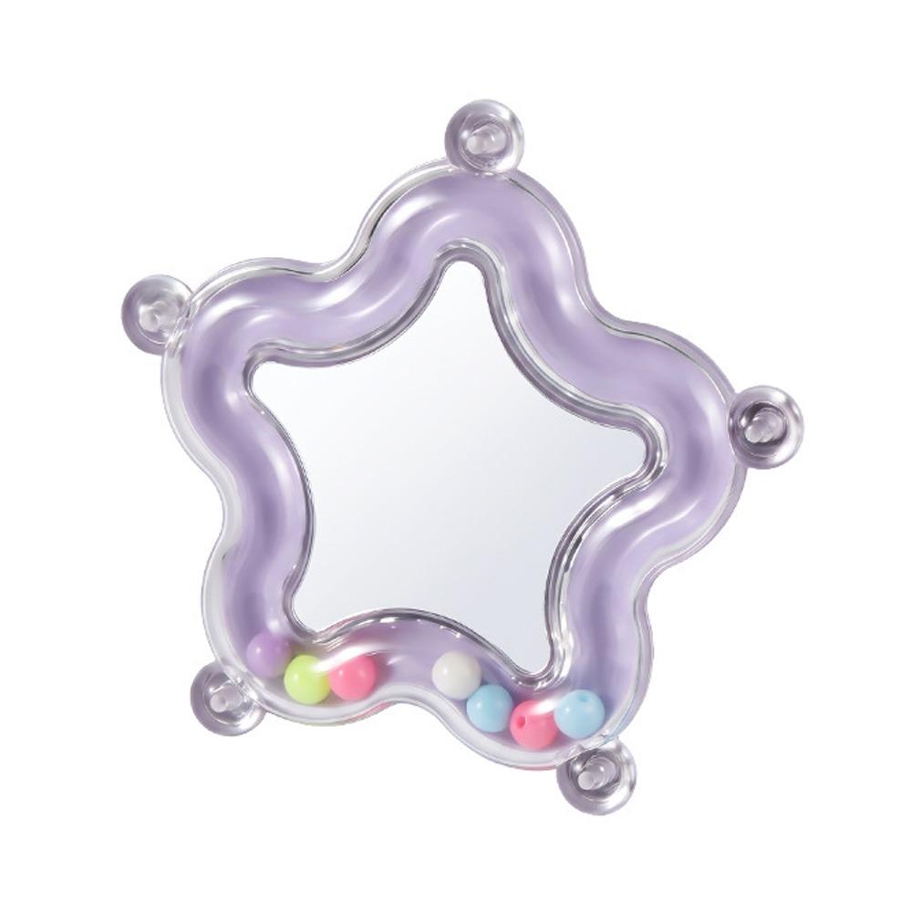 Colorful Beads Star Rotating Parrot Mirror Toy Mirror Parrot Interactive Toy Bird Supplies