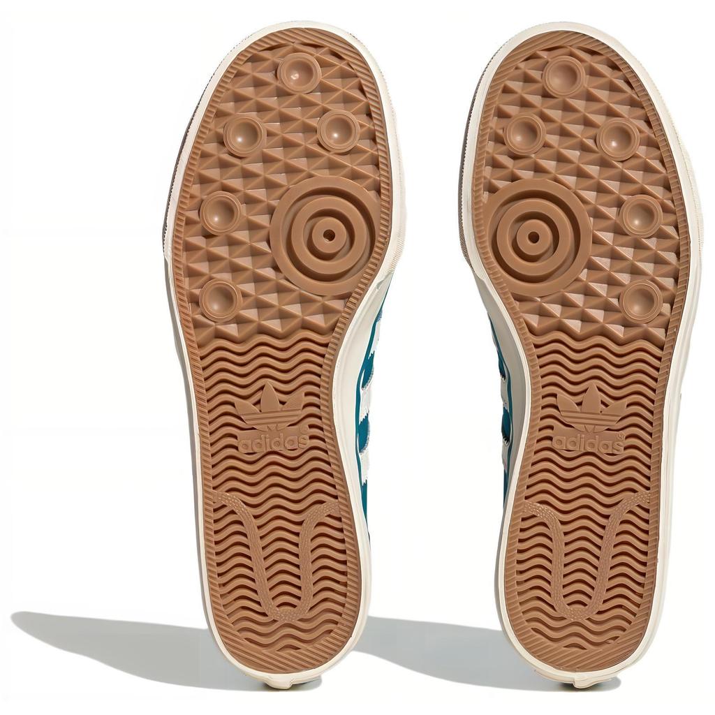 Adidas Originals Nizza Rf 74 Comfortable Simple Non-Slip Durable Low-Top Skate Shoes Unisex Sneakers Green White Blue HQ8566