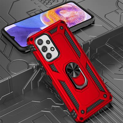 Противоударный чехол-подставка с кольцом для Samsung Galaxy A23 A53 A33 A73 A22 A32 A52 A13 A12 A51 A71 M23 M13 M32 M53 S20 S21 Plus S22 Ultra Жесткая задняя крышка