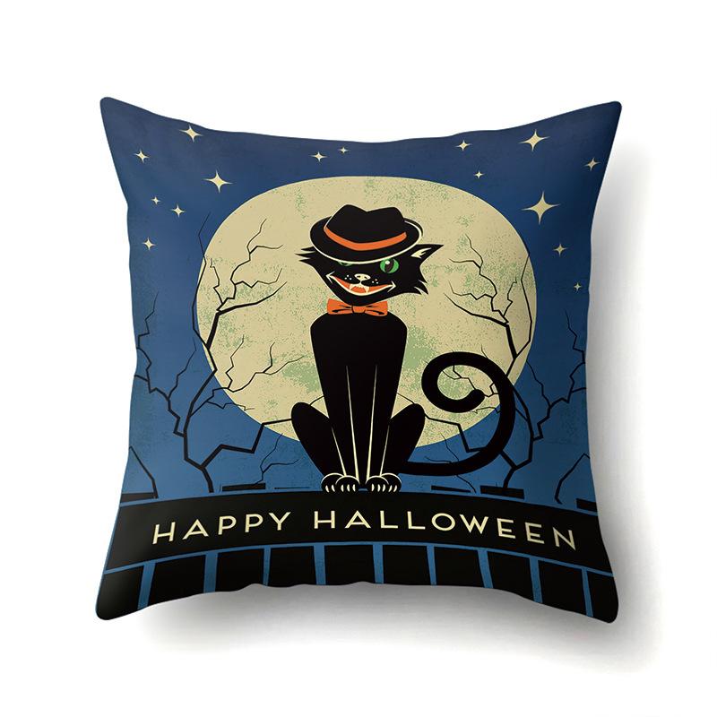 Хэллоуин Наволочка Подушка для поясницы автомобиля Тыква Чехол для диванной подушки Офис Дом Гостиная Наволочка