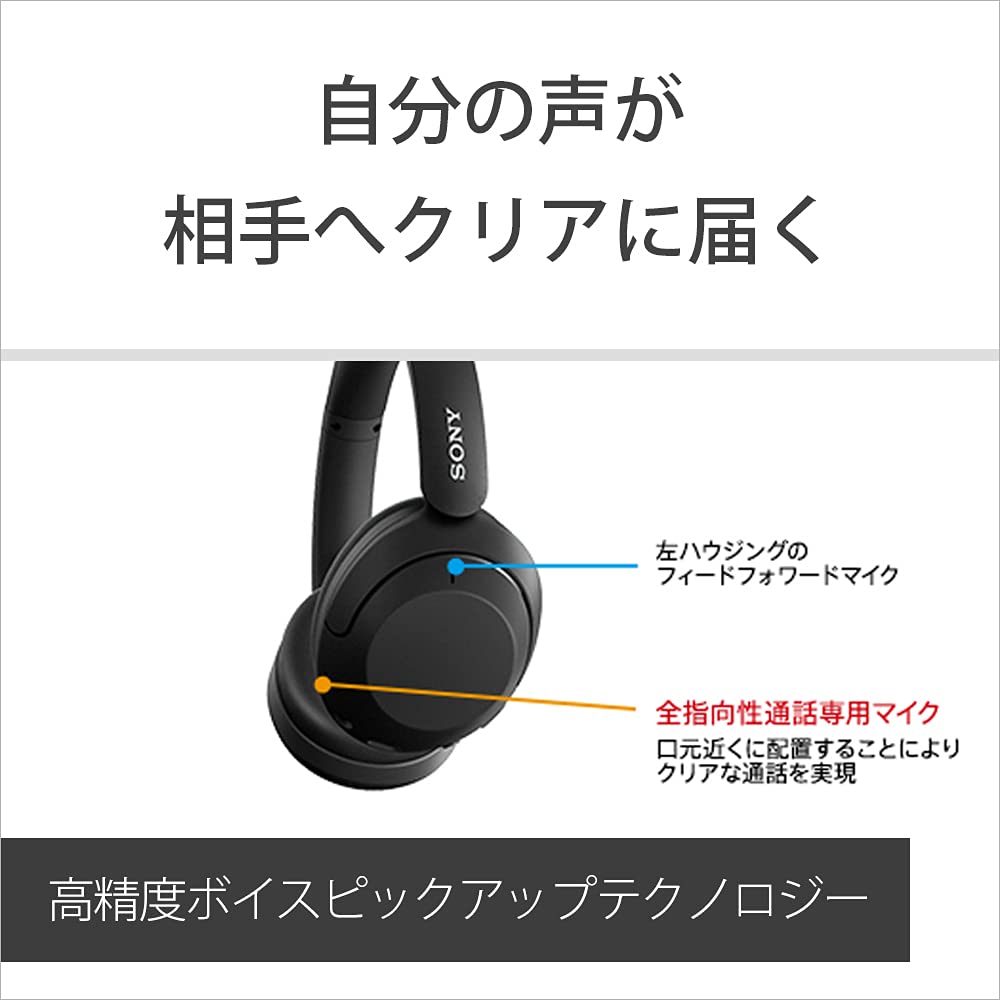 Sony Беспроводные наушники с шумоподавлением LDAC Deep EXTRA BASS Удобные для длительных часов разговора Специальное время использования до 50 часов непрерывного 360 Reality