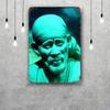 Mfoever Жестяная табличка Sai Baba Ретро Винтажная жестяная табличка Постер Декоративная табличка Металлическая пластина Настенный декор