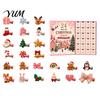 Holiday Gift for Daughter 24-Day Christmas Hair Clip Advent Calendar, Girls Countdown Box with Party Styling 24 Cute Hairpins, Gift, DIY Accessories
