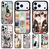 Cartoon Cat Kitten Phone Case for iPhone 17 Air 16 15 11 12 14 13 Pro Max Shockproof Cover