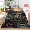 Gecko Collection Pattern Rug Floor Mat for Living Room or Bedroom Soft and Comfortable Carpet a Gift for Birthday and Holiday.