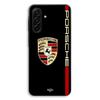 Case For Samsung Galaxy A17 PORSCHE Logo Red and Gold Black Background Maniacase