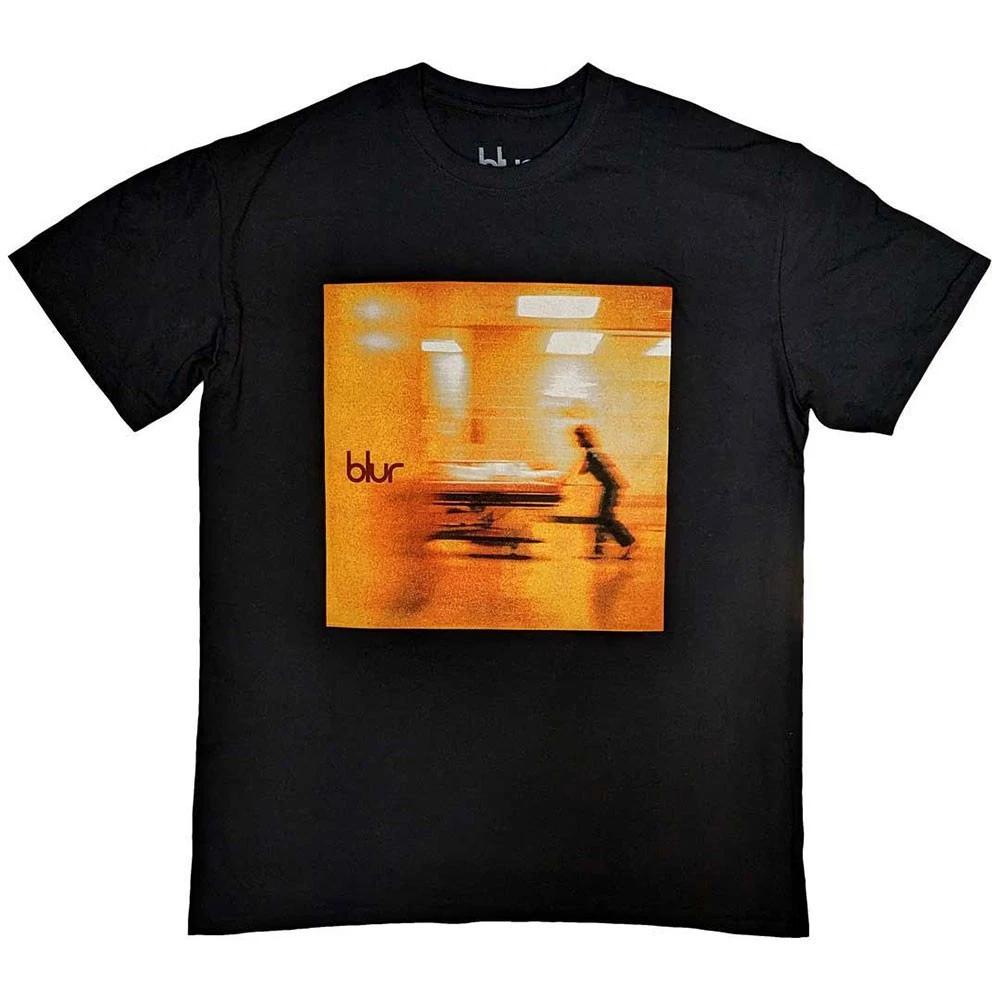 Men's Blur Blur Album Cover T-shirt Large Black