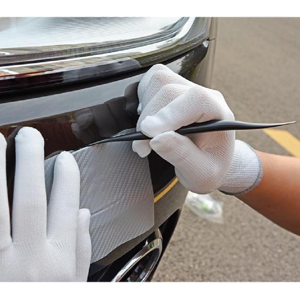 FOSHIO Vinyl Car Wrapping Flexible Micro Squeegee Curves Slot Tint Tool Set 3 in 1 with Different Hardness for talling Vehicle Wraps and Auto