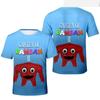 Garten of Banban T-Shirts Cartoon Horror Game 3D Print Boys Girls Fashion Oversized Short Sleeve T Shirt Kids Tees Tops Clothing