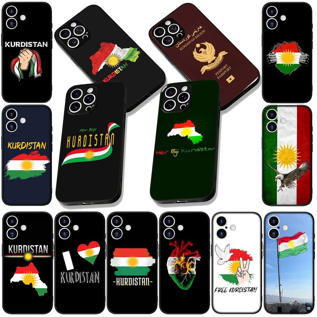 Soft Cover for OPPO A38 A18 A17 A40 A60 A80 A16 A78 A79 A54 A55 A57 4G 5G Coque Phone Case Kurdistan Flag
