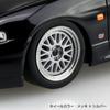 Aoshima Bunka Kyozai Rakupla Snap Kit Nissan R33 Skyline Кастомные колеса Масштабная пластиковая модель (АОСИМА) нет. 21CU-BK GT-R (черный) 1/32