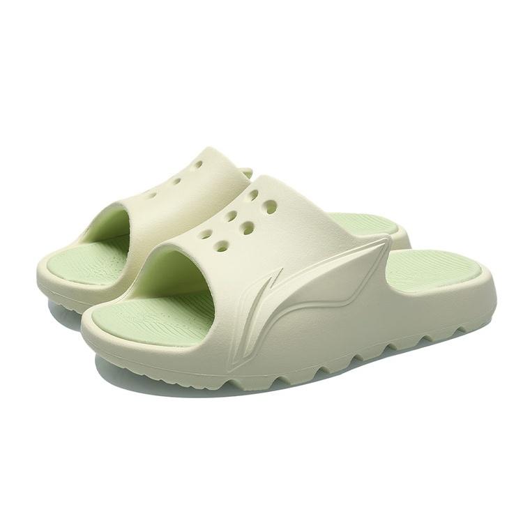 (WMNS) Li-Ning LNBB Sport Slides 'Beige Green' Women's ABTR006-3