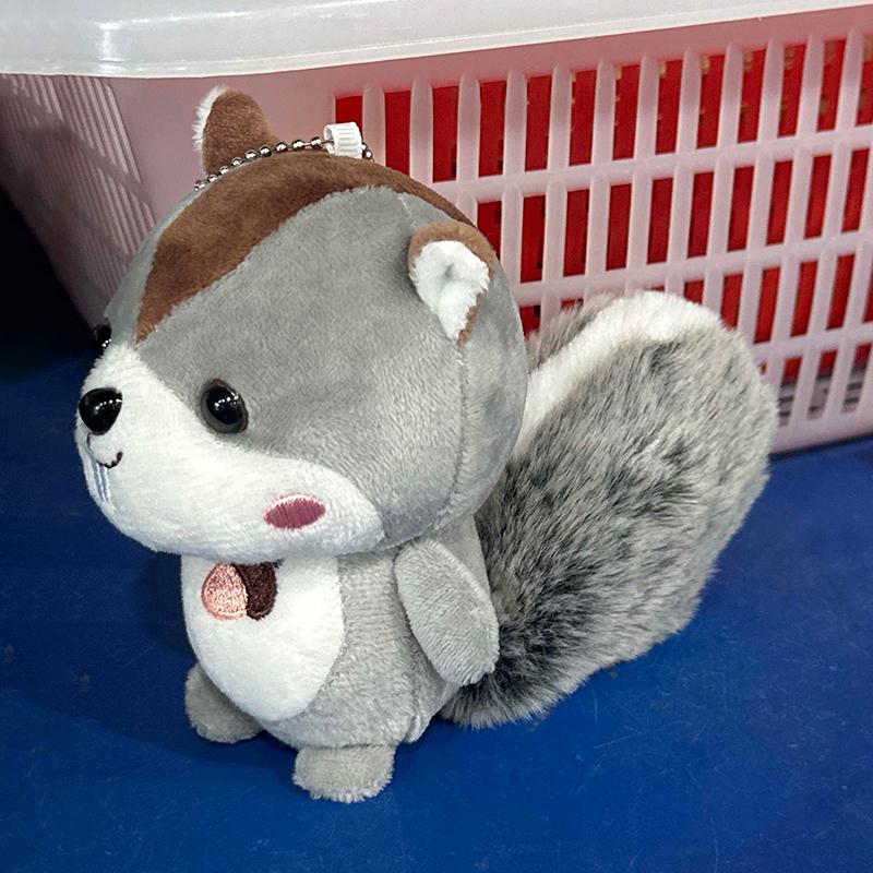 Мини-белка плюшевая игрушка украшения большой хвост белка украшение брелок