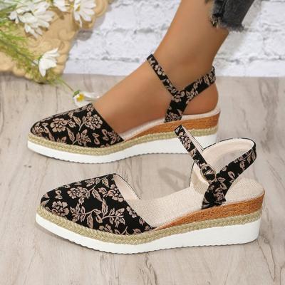 Женские босоножки на танкетке Новые летние туфли для женщин Гладиаторские дизайнерские туфли Босоножки на платформе Женские каблуки Большие размеры Sandalias Mujer