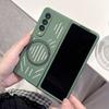 Samsung Z Fold 7 6 5 4 5G Wireless Charging Solid Color Matte Protective Cover Magnetic for Magsafe Heat Dissipation Case