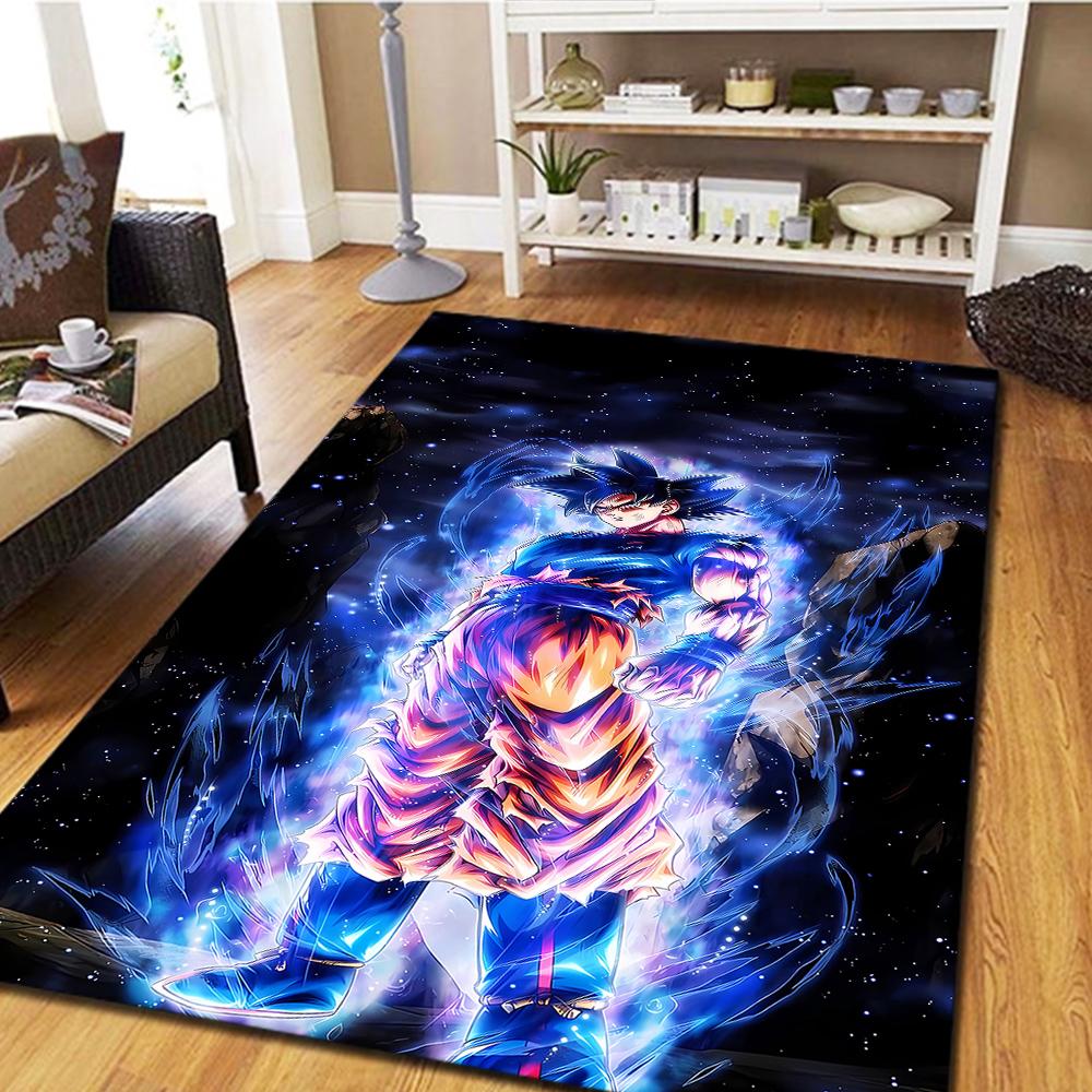 Son Goku Anime Home Decor Carpet, Bedroom Floor Rug, Digital Printing Movie Mat, Large Play Mat -HYQ31