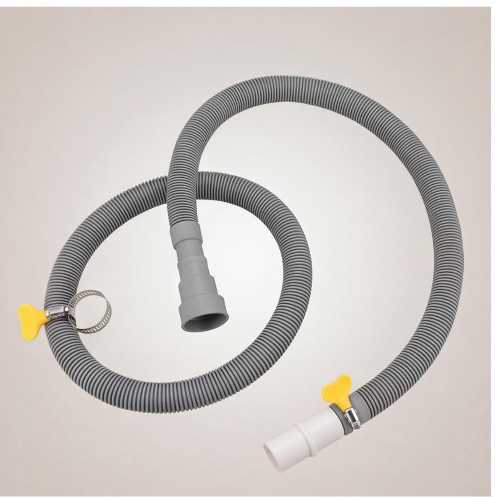 Drain Hose Extension Set 10Ft Universal for Washing Machine Refrigerator Dishwasher - Flexible PVC Tubing with Bracket Connector Hose Clamps