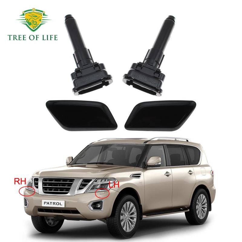 Передний Бампер Фара Фары Омыватель Форсунка Крышка Колпачок Для Nissan Patrol Y62 Серия 2013 2014 2015 2016 2017 2018 Новый ПРАВЫЙ ЛЕВЫЙ
