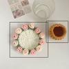 New Mini Daisy Bouquet Coaster Sunflower Washable Crochet Coasters with Basket Soft and Cute Flora Cup Pads Holiday Gifts