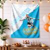 Football Messi Personalized Text Tapestry Decorative Wall Tapestry Vibrant Fade-Resistant Print Suitable for Home Decor Four Seasons Decor
