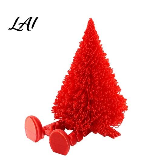 Decorative Figurine for Christmas Tree Figure Flexible Movable Joints 3D Printed Unique Creative Gifts Ornament Festive Atmosphere Figure