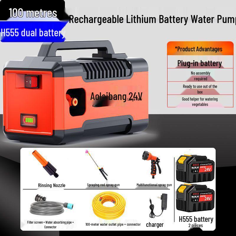 Rechargeable Household Water Pump for Outdoor and Agricultural Use
