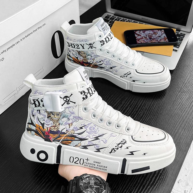 Кроссовки в стиле аниме, обувь для косплея, мужская обувь в стиле аниме, мужская повседневная обувь, кроссовки для мужчин
