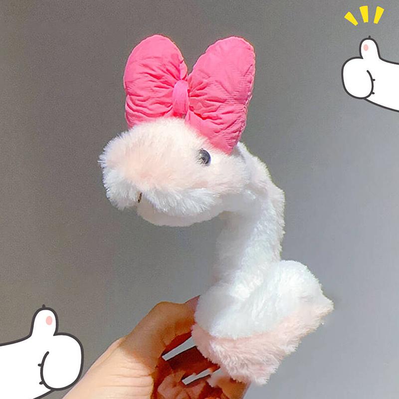 Мультяшная маленькая змея, плюшевая, хлопающая, круглая, аниме-игрушки, кавайные, мягкие куклы, забавная, креативная, змея, кукла, подарок на день рождения для детей