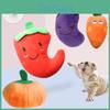 2023 Плюшевая игрушка для питомца собаки со звуком, мягкая и приятная на ощупь, морковь, перец, тыква и баклажан, оптом