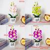Faux Butterfly Orchid Potted Plant With Injection Molding For Living Room Decor