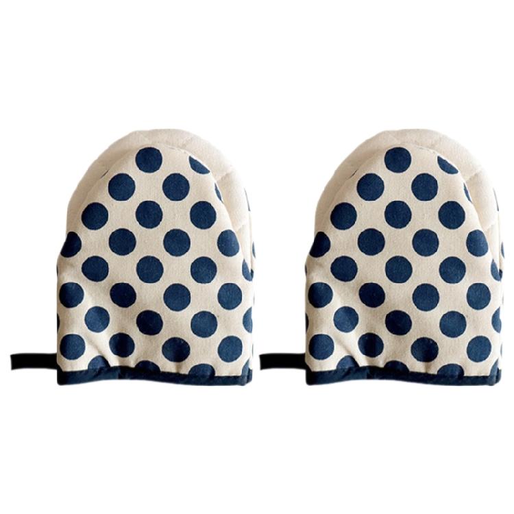 Protective Kitchen Oven Gloves with Dots Charm, Heat and Slip Resistant Oven Mitts for Cooking and Bakings