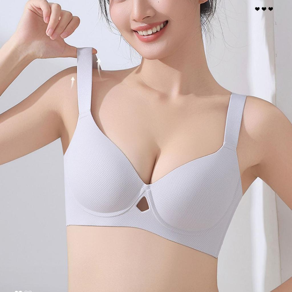 Plus-size Lingerie Women's Thin Close-in Bra Adjustable Breast Retraction Bras Without Underwire Plus-size Beautiful Back Bra Push Up Bra