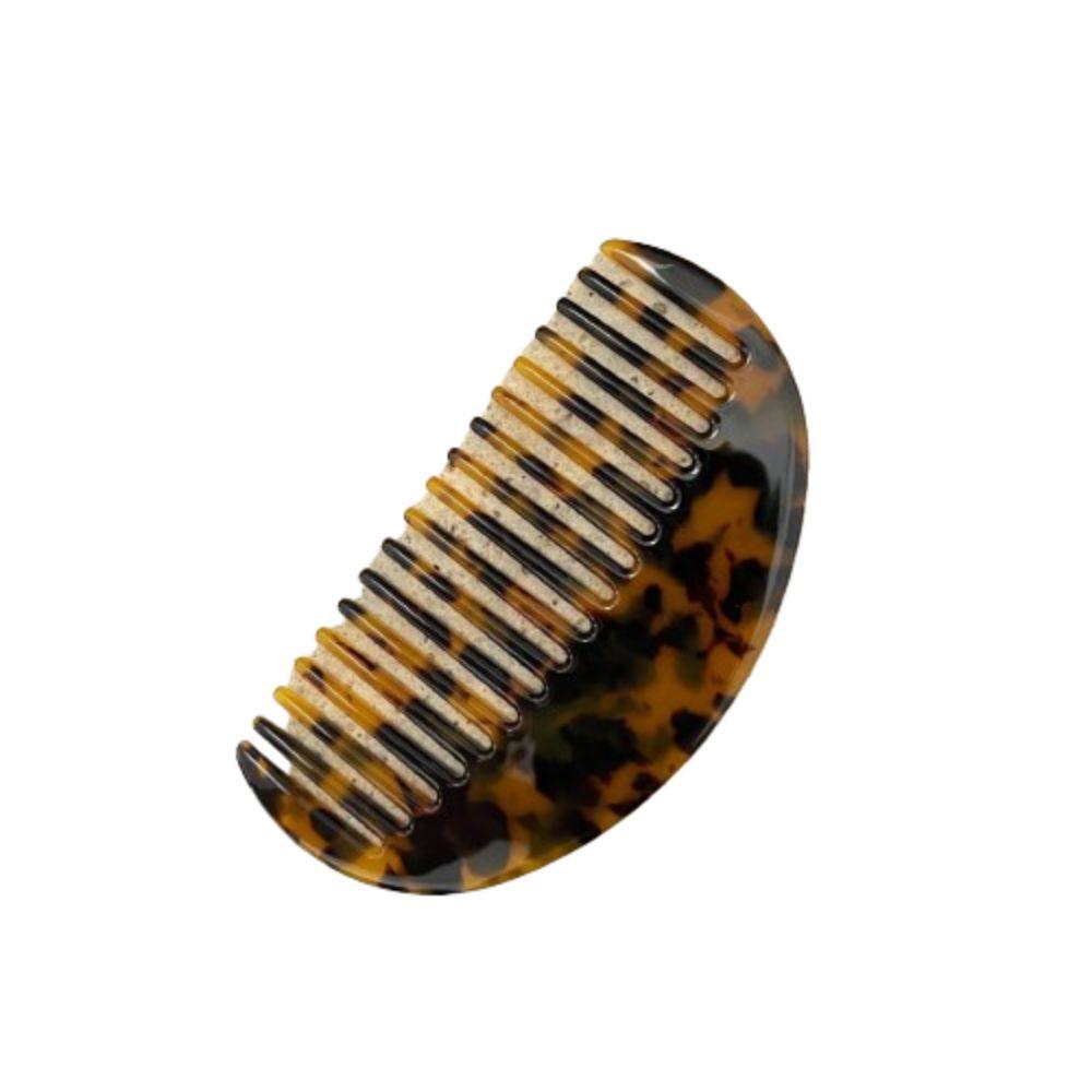 Colorful Hawksbill Hair Comb Wide-tooth Acetate Hair Comb Semicircular Comb Hair Styling Tool