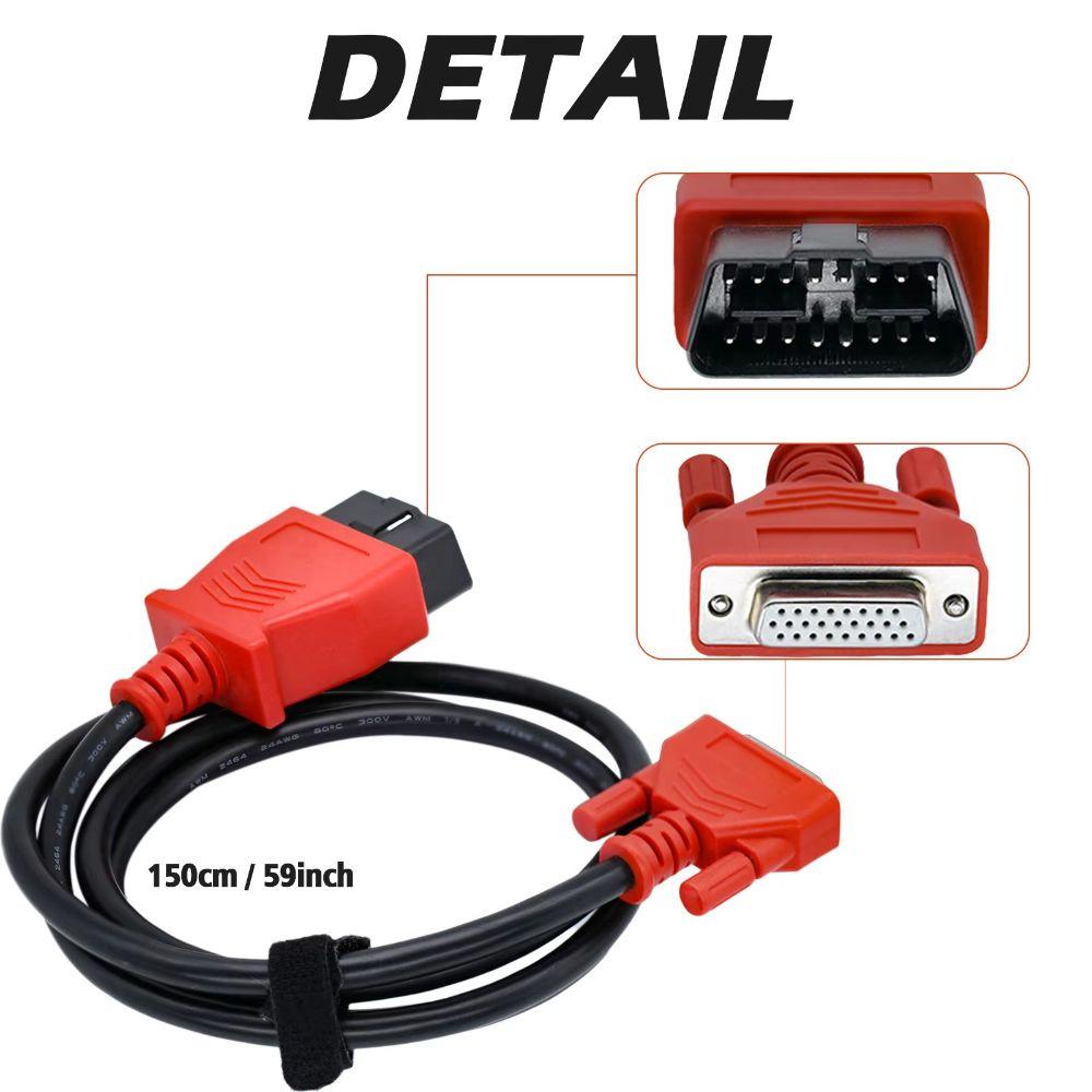 Red Plastic Plug Diagnostic Main Cable For Autel MaxiSYS Pro MS906 MS908 MS905 MS808