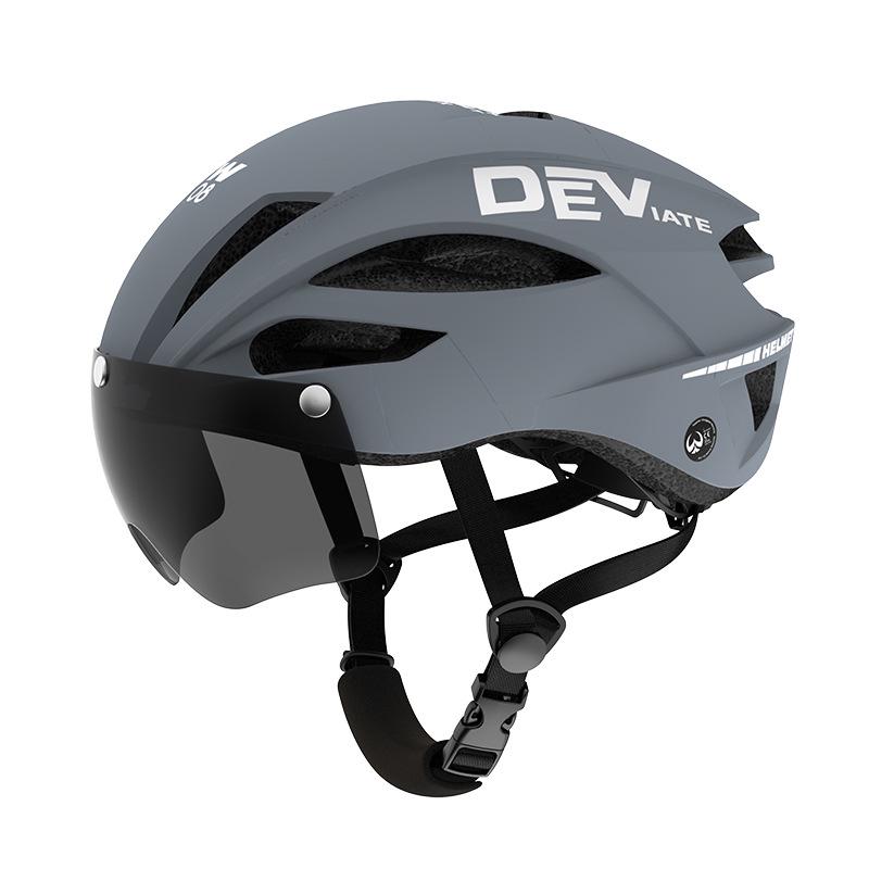 Матовый городской велосипедный шлем с магнитными очками