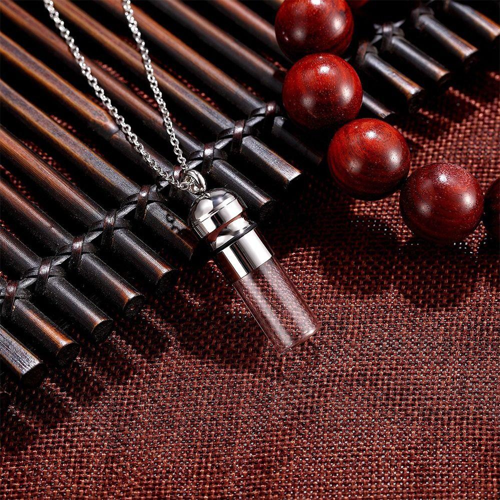 Ожерелье из стеклянной пробирки, сделай сам, для пепла, песка, флакон для духов, новые ожерелья-урны для пепла