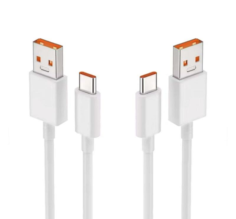 Real 6A Fast Charging Data Cable for Mobile Phone Accessories Usb a to Type c Quick Charge Cable Factory Usb-c Type-c Cord 1M