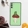 Мятно-зеленый Чехол-гриб с лягушкой для Samsung Galaxy S25 Ultra S20 S21 S22 S23 Plus S24 Ultra S9 S10 S25 FE Чехол Coque