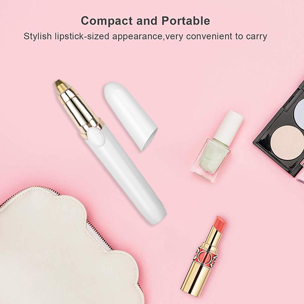 USB перезаряжаемый электрический триммер для бровей, бритва для удаления волос, портативные инструменты для макияжа, женский эпилятор для лица, подбородка, губ, носа, средство для удаления волос