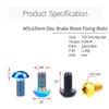 12pcs Fixed Screw M5x10 Titanium Alloy Exquisite Workmanship Mountain Bike T25 Torx Brake Disc Screw