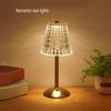 Спальня Кристалл ретро настольная лампа 3 Цвет сенсорный затемнение ночник USB перезаряжаемый беспроводной атмосфера прикроватный настольный ночник