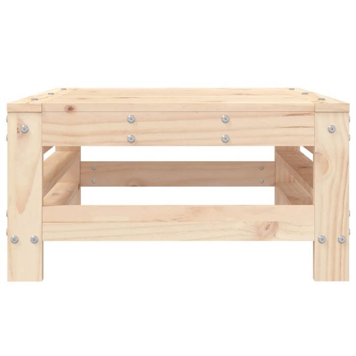 VidaXL Repose-pied de Jardin, Siège avec Cadre en Bois, Table Basse, Tabouret de Terrasse Patio Balcon Extérieur, Bois de 825618