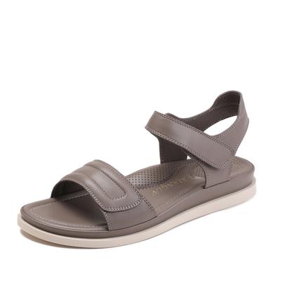 Мягкая подошва, нескользящая и удобная застежка-липучка для женщин. Летняя плоская и модная пляжная обувь для путешествий для женщин.